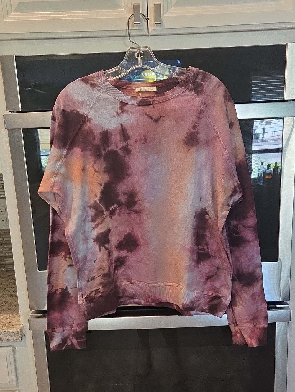 Tie-Dye Crewneck Sweatshirt - Purple